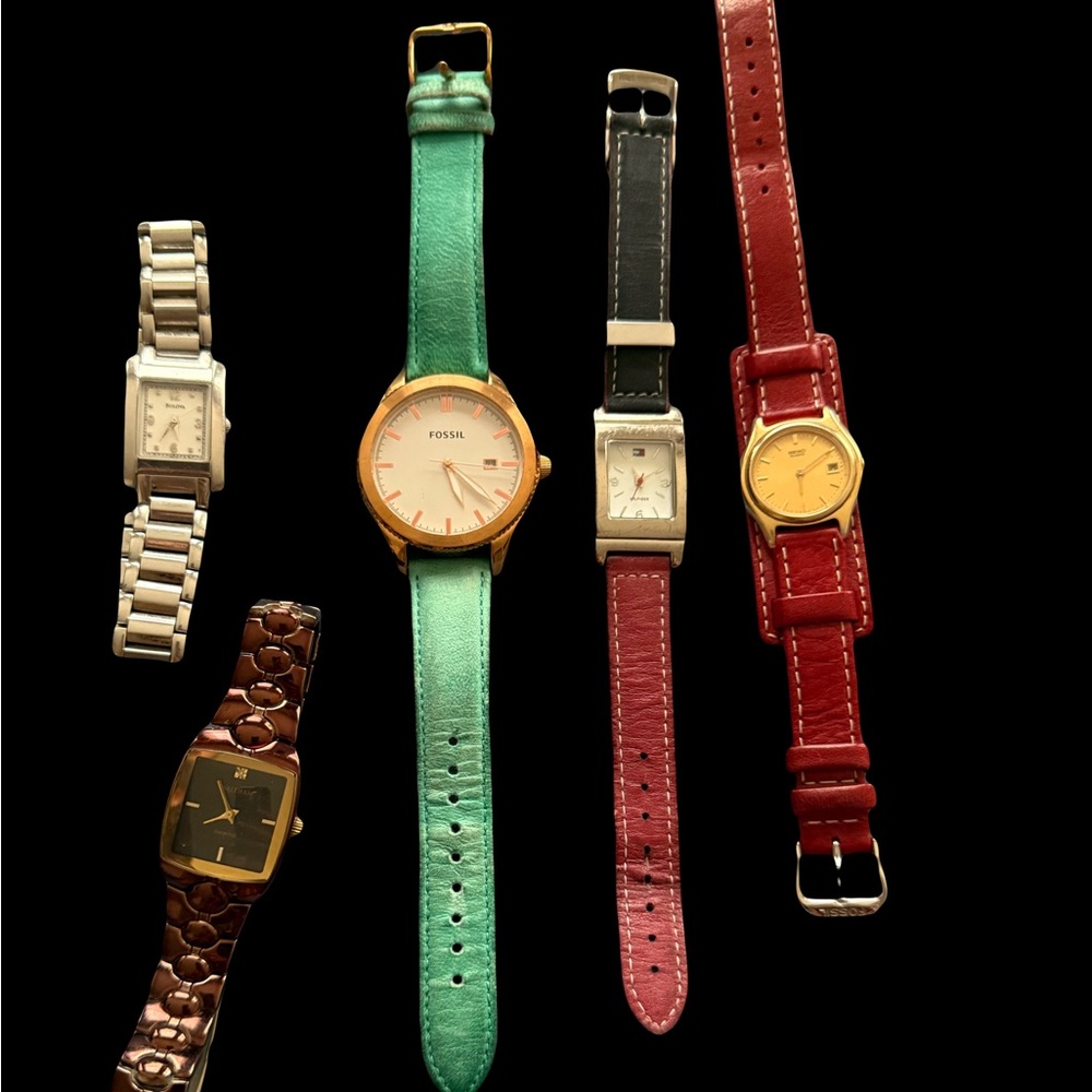 Bulova, Fossil, Tommy, Seiko, Waltham Women’s Watch Lot